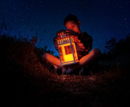 Photo cordless lantern