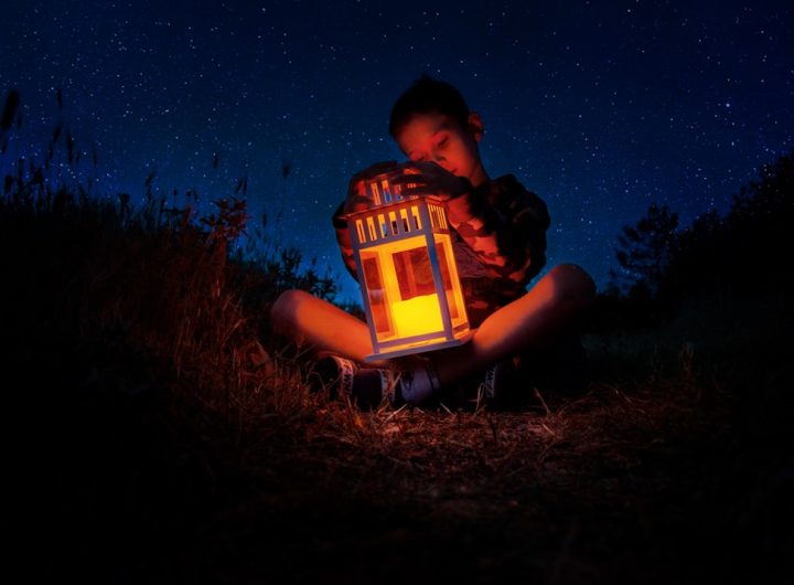 Photo cordless lantern