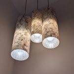 Photo banana leaf pendant light