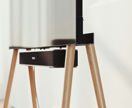 Photo luxury hotel solid wood floor lamp makeup station